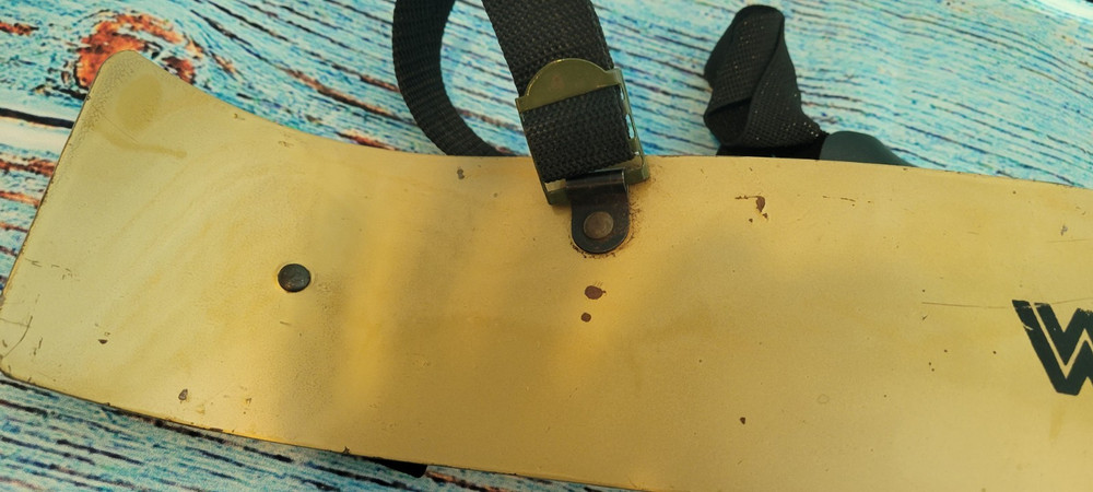 Arm Curl Blaster Work Out Bar Vintage Weider Leather Strap