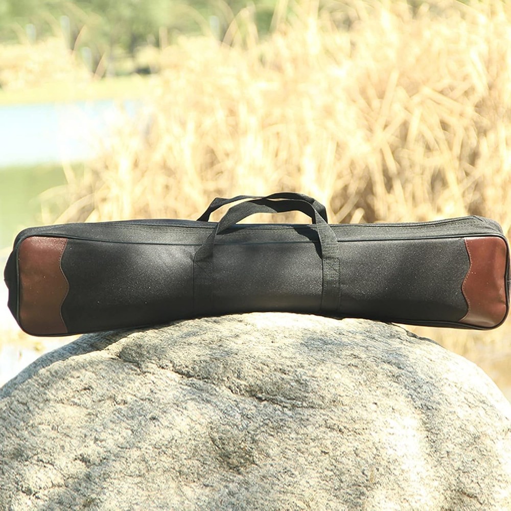 Archery Bow Case Lightweight Canvas Takedown Bow Bag with Arrow Holder