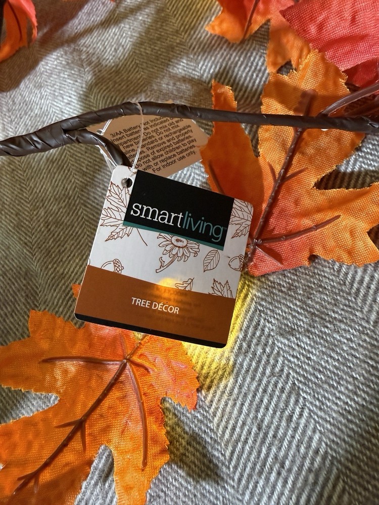 Light Up Autumn / Fall Maple Tree Tabletop Decor, 16"