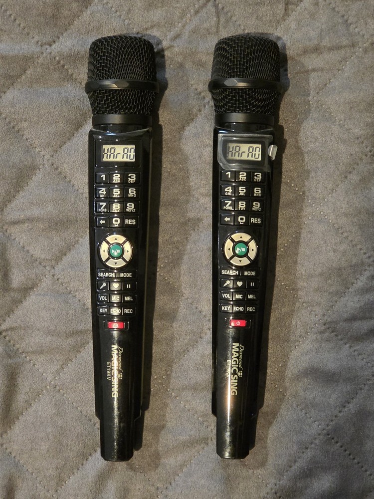 Diamond Magic Sing ET19KV, 2 Microphones Remote Accessories Base Fully Tested