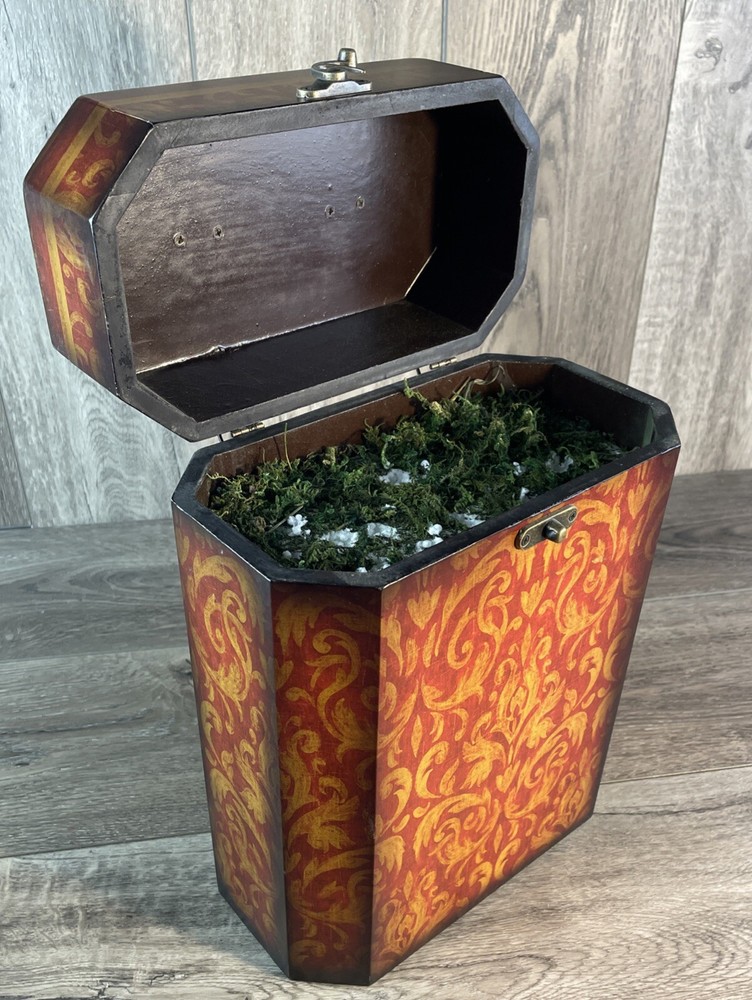 Wood Display Box, Keepsake Decorative Box, Flower Display Box, Home Decor