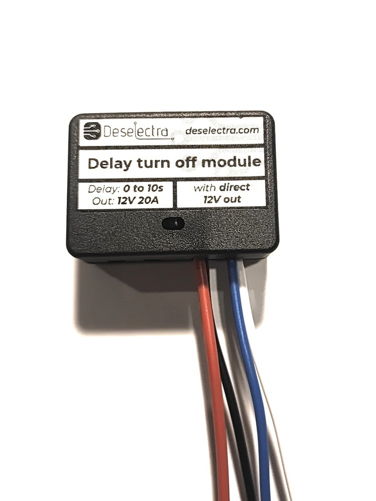 Delay off car daylights easy to use timer, switch 1-10 sec 20A direct 12V out