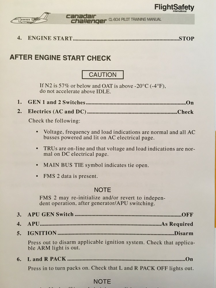 Challenger 604 Pilot Training Manual, Vol. 1 Operations