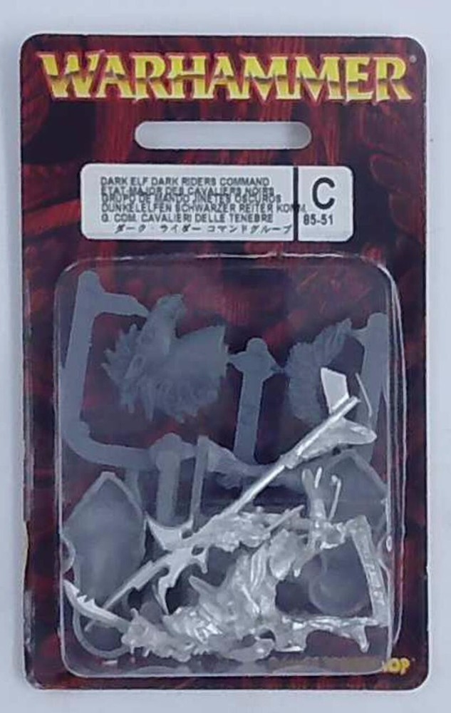 WARHAMMER: DARK ELF DARK RIDERS COMMAND [CIT 85-51]