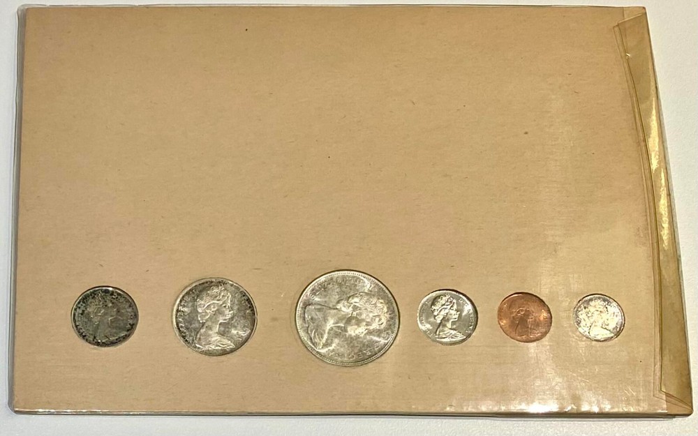 Canada UNC coin set with UNC Banknote