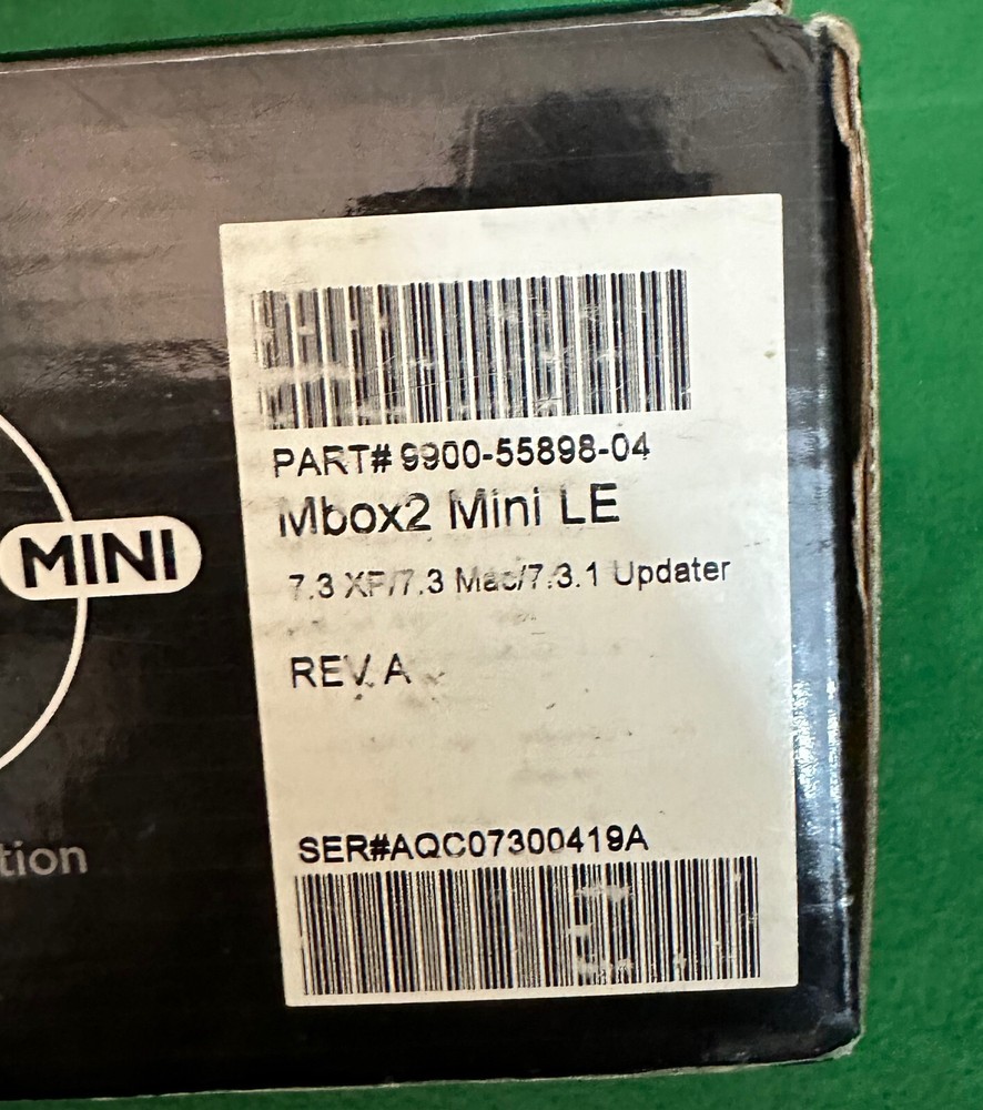 DigiDesign MBox 2 Mini LE Limited Edition.