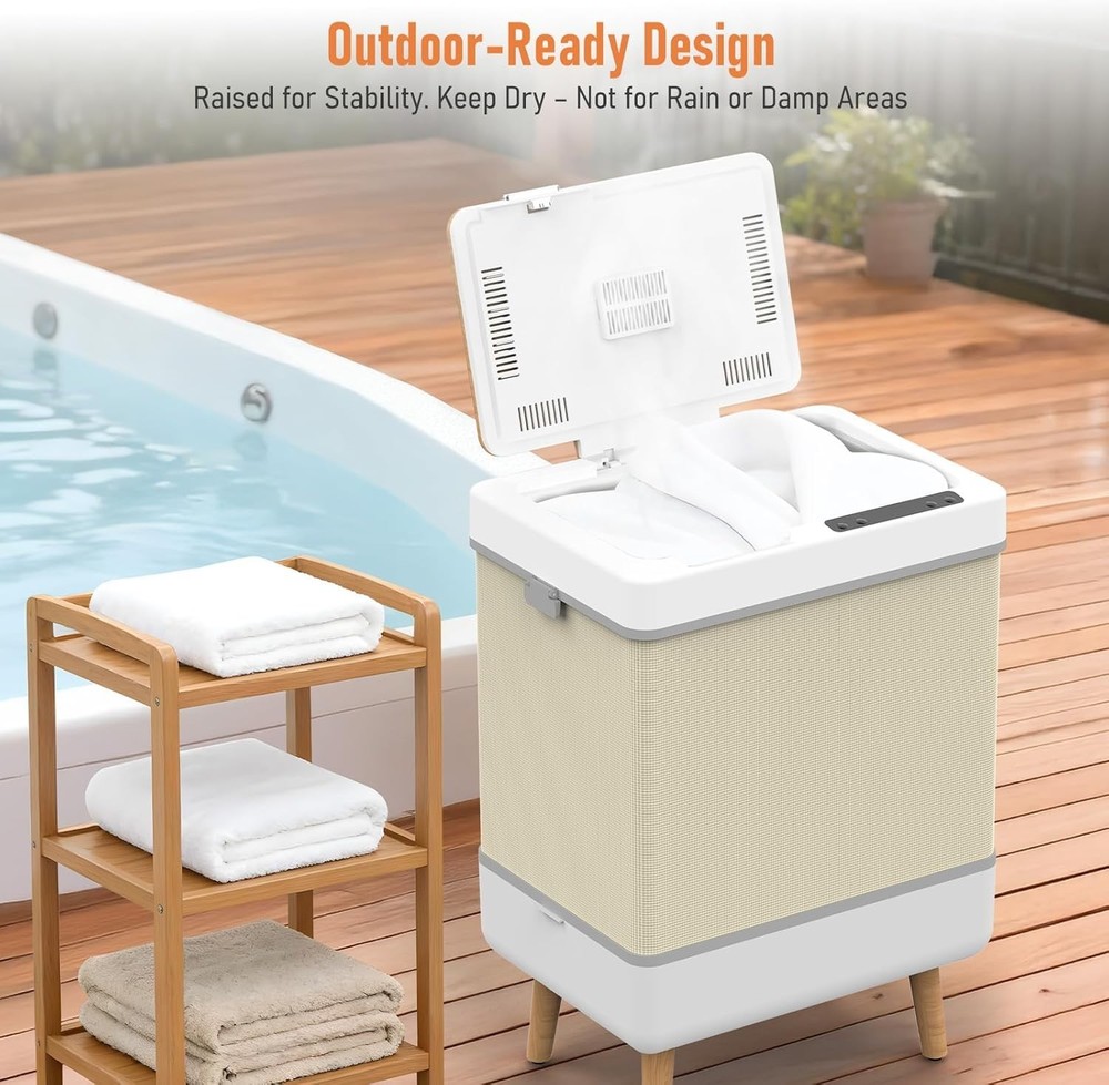 Compact 35L Towel Storage Heater with Digital Display & Timer – Gift-Ready