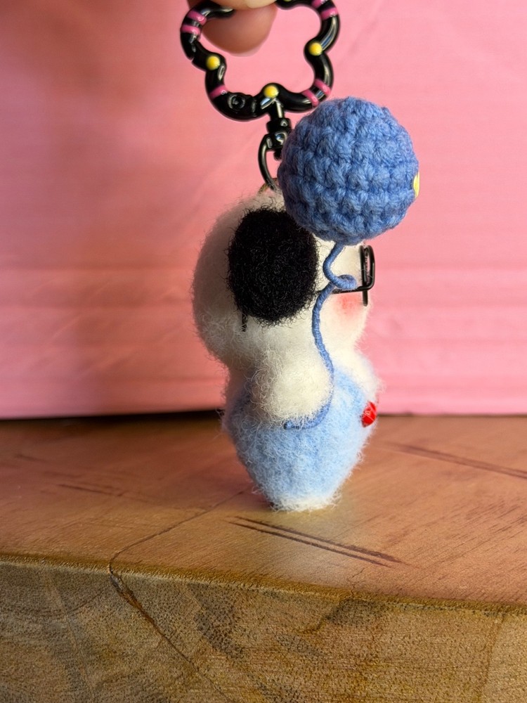 Crochet Pochacco Keychain