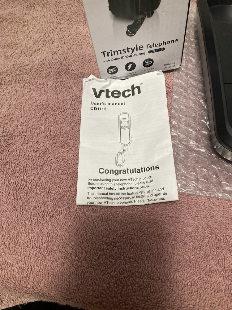 VTech CD1113 Trimstyle Phone with Caller ID/Call Waiting