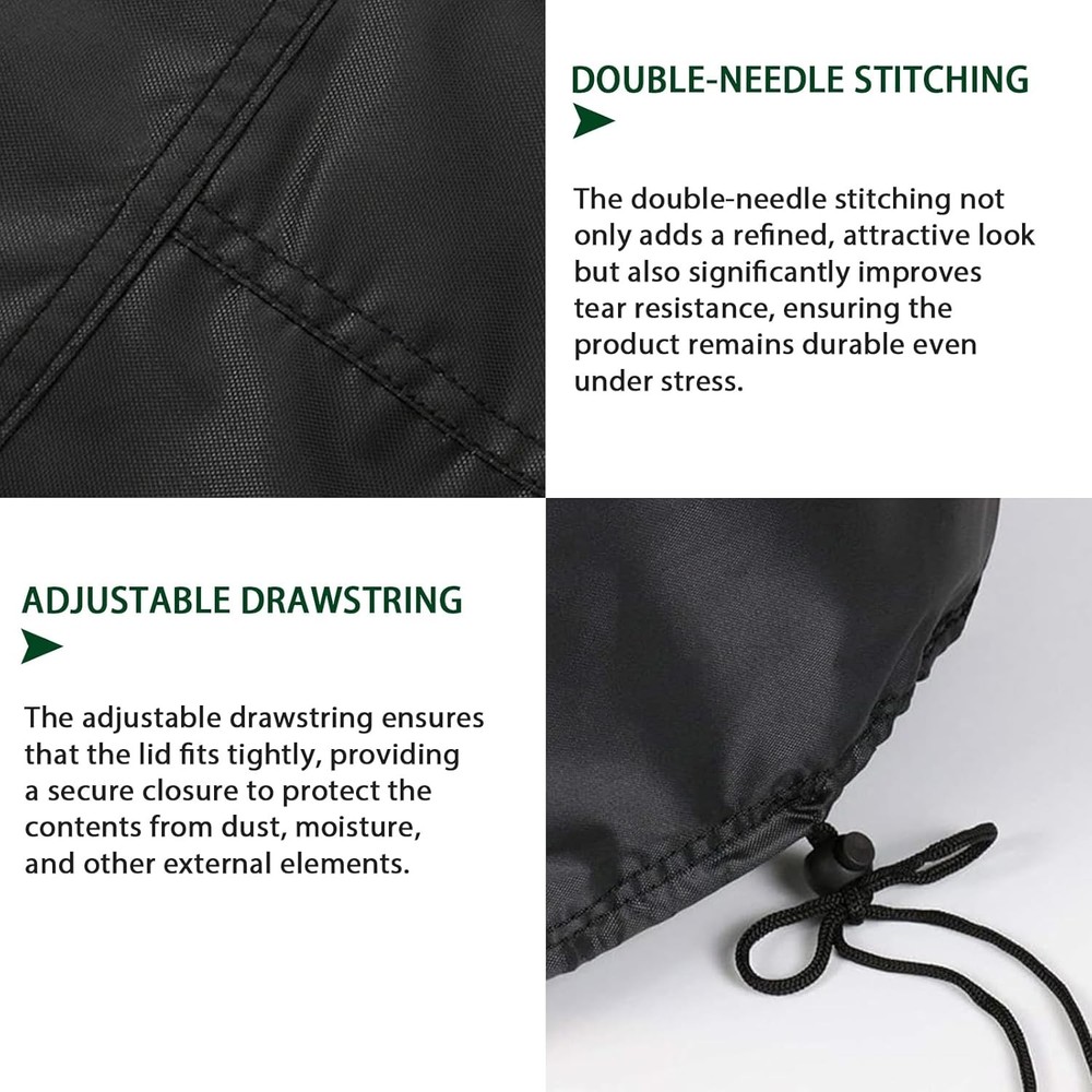 Treadmill Cover, Running Machine Oxford Cloth Waterproof Unfold, Black