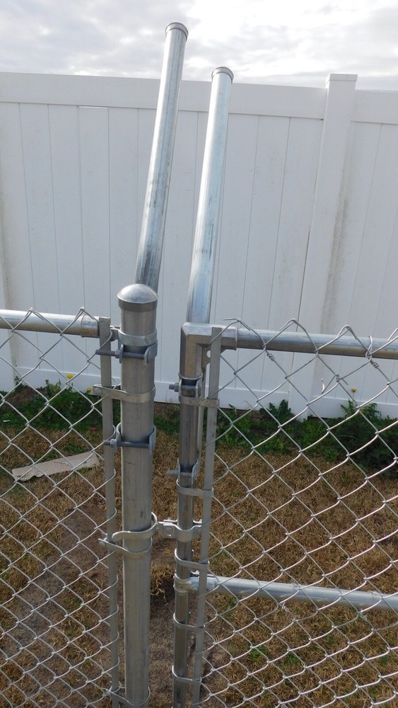 Extend-A-Post-1-5/8" Pipe Extension 2' Long-Clamp onto 4" Post-45Degree-2 Pack