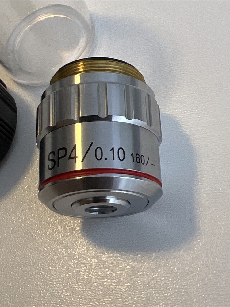 SP4 4X/0.10 160/- Microscope Objective; NEW