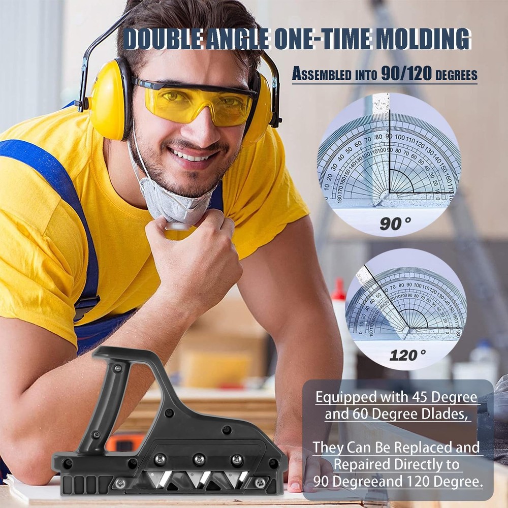 Drywall Cutting Tool, Plasterboard Angle Fast Cutter, Precise 45 60 Gypsum Bo...