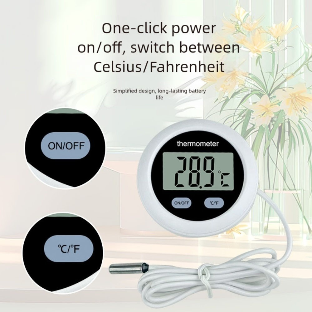 Fish Tank Thermometer Digital Display with Energy Efficient Sensor Technology