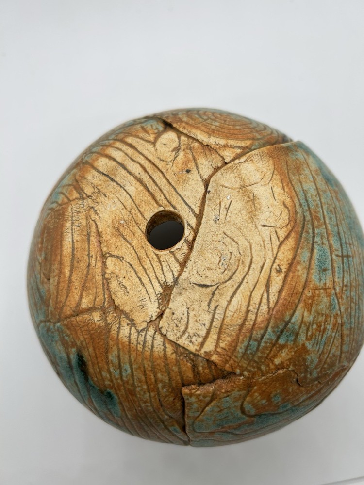 Unique Abstract Art Studio Pottery Textured Stoneware Planter