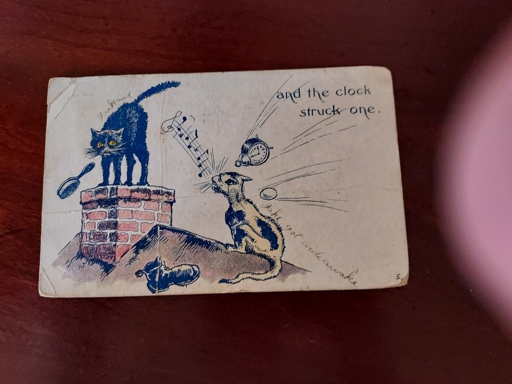 Franklin 1 Cent Green Stamp 1909 Post Card "Amazing"