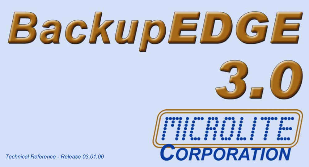 Microlite Backup Edge - SCO OpenServer, UnixWare, Linux