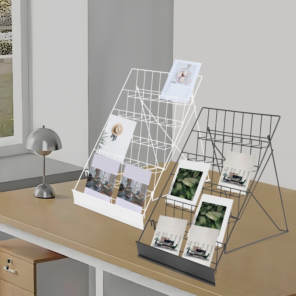 Black/White Wire Countertop Rack Book Display Rack Comic Book Display Rack