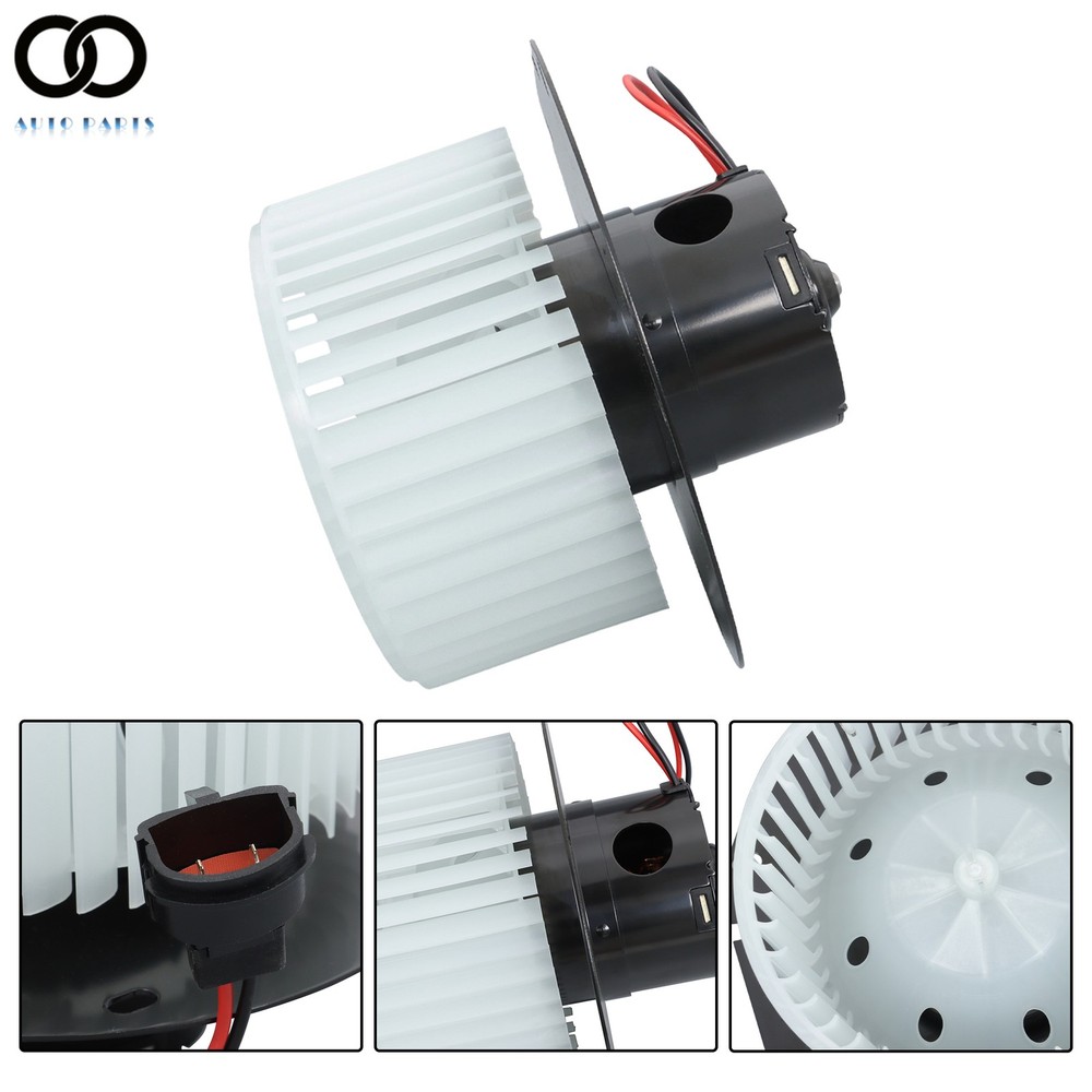 Front AC Heater Blower Motor For Ford E150 E250 E350 E450 Super Duty w/ Fan Cage
