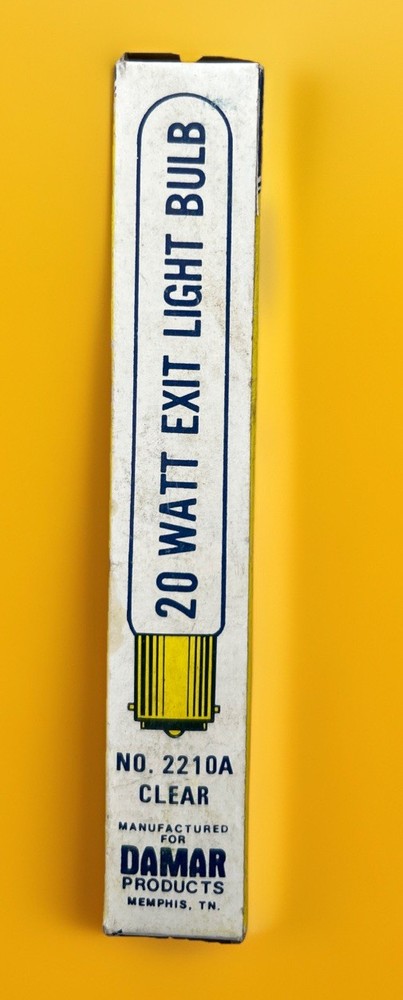 Damar Products No. 2210A Clear Exit Light Bulb