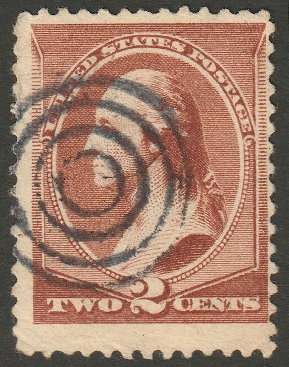 Scott #210 1883 Used Target Cancel     210SP01-32