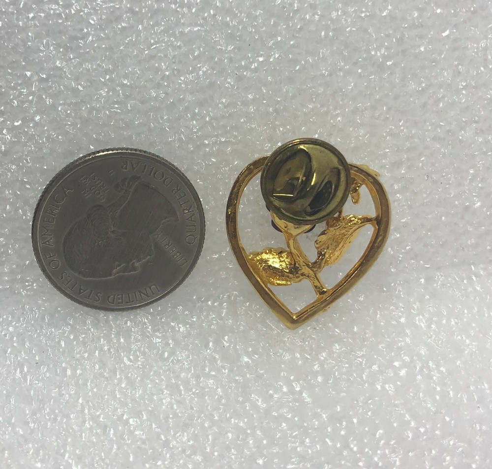 Angel Heart w/ Rose Pin