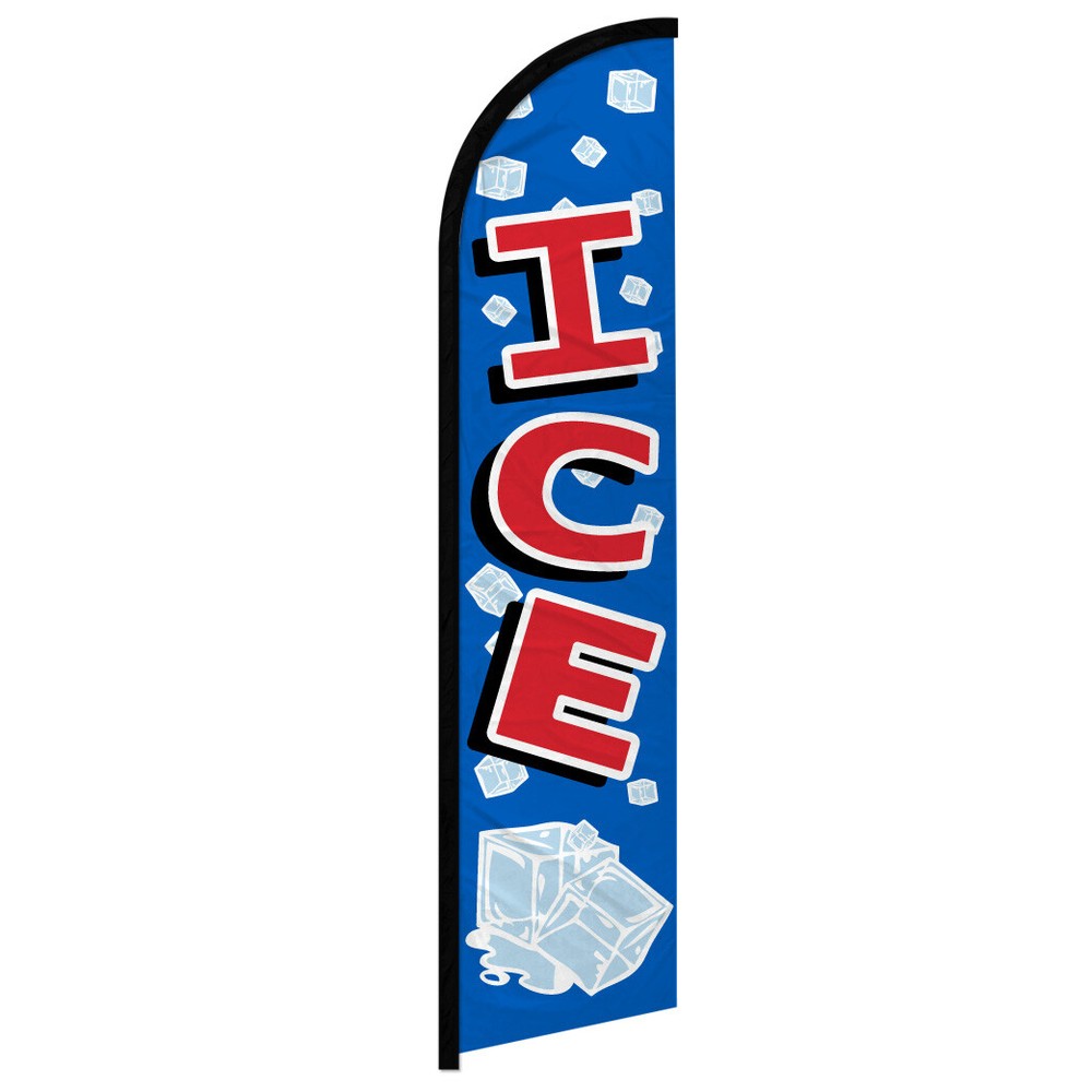 Ice Full Curve Windless Swooper Flag Concessions Drinks