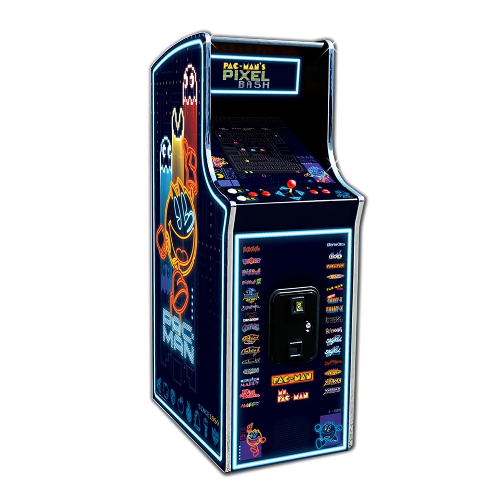 Pac Man Pixel Bash Home Upright Arcade Game - Neon