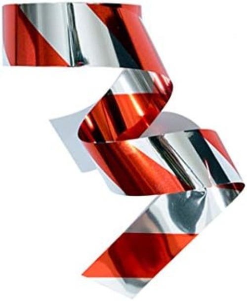 Eco-Friendly 1'' Red Reflective Bird Scare Tape - Durable, Non-Adhesive Solution