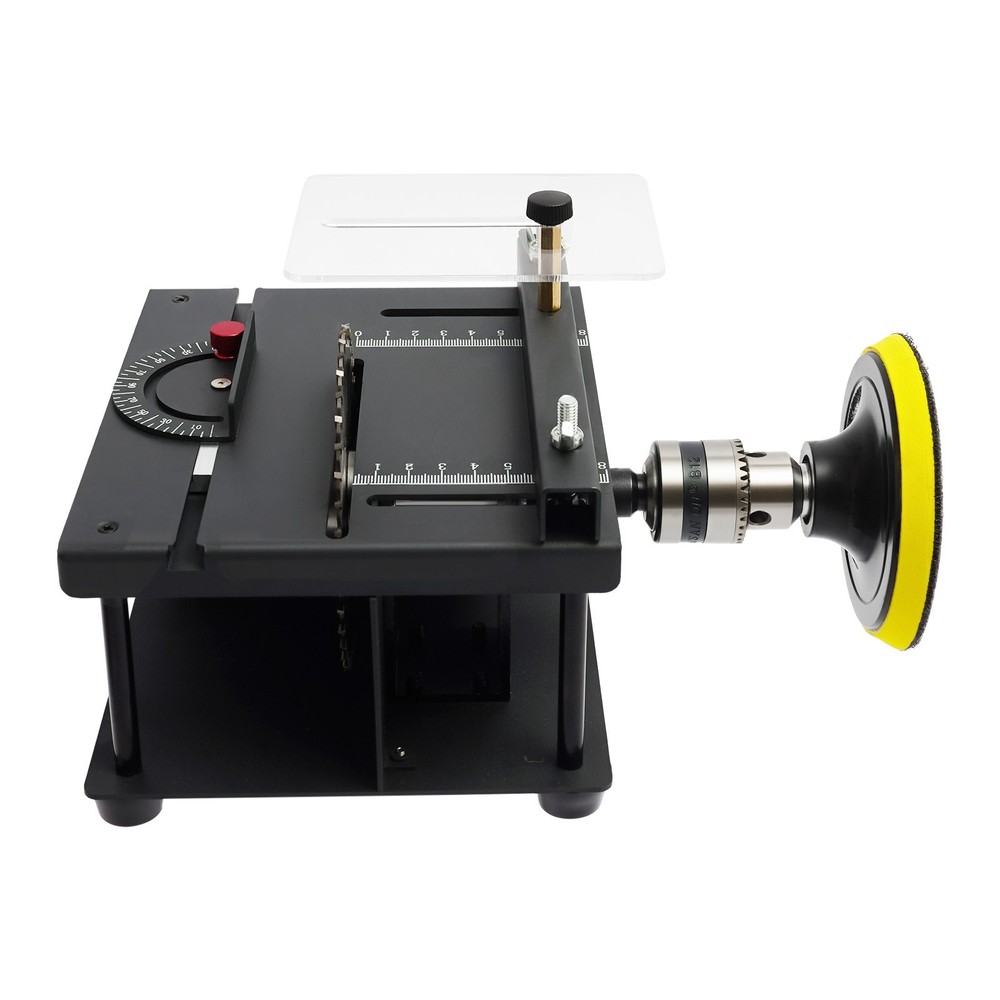 Table Saw with Sandpapers, Multi-functional Desktop Table Saw, Mini Table Saw