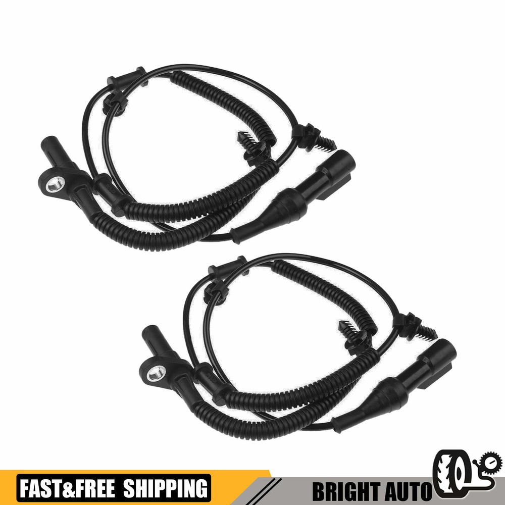 Front Driver and Passenger Side ABS Speed Sensor Set For 2005-2010 Ford Mustang