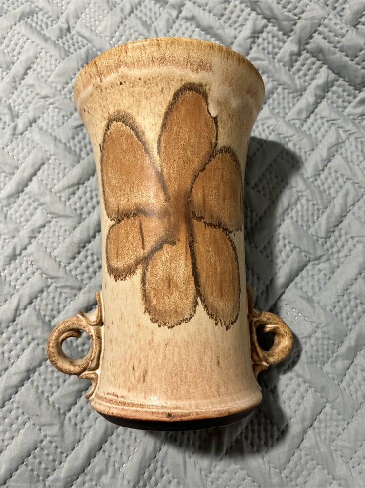 Pottery Vase 9.25” Flower