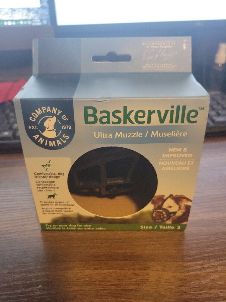 Baskerville Ultra Muzzle Black Size 3 - Brand New