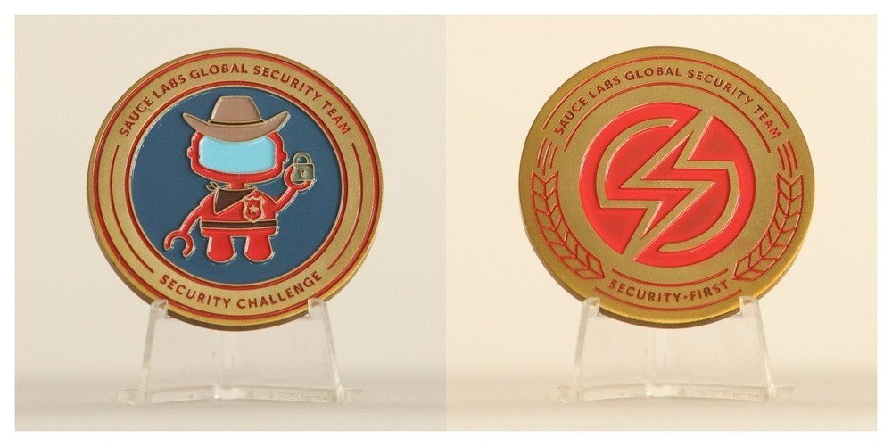 Sauce Labs Global Security Team Security Challenge Challenge Coin 3#5