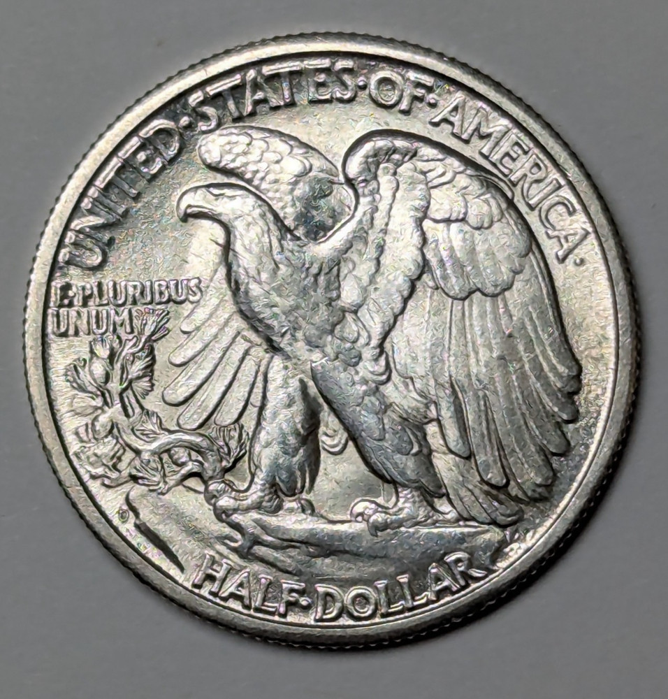 1945 D Walking Liberty Silver Half Dollar MS