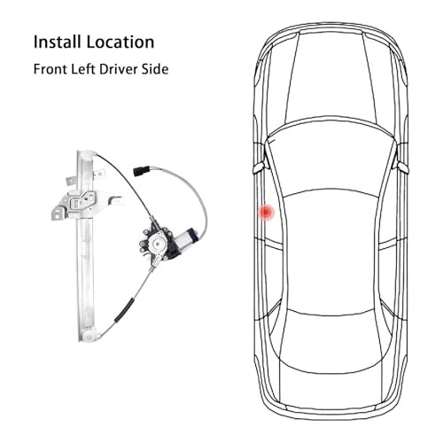 Front Left Driver Side Power Window Regulator with Motor Assembly, for 2006