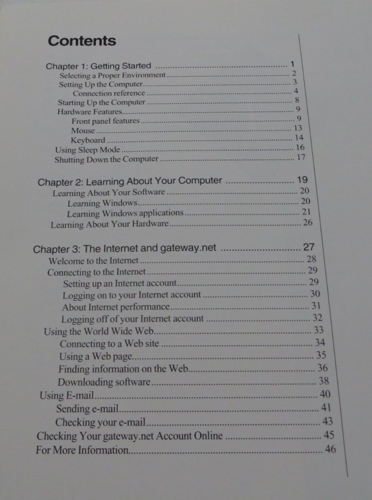 Using Your Gateway PC 1998 User Manual Guide booklet vintage computer book