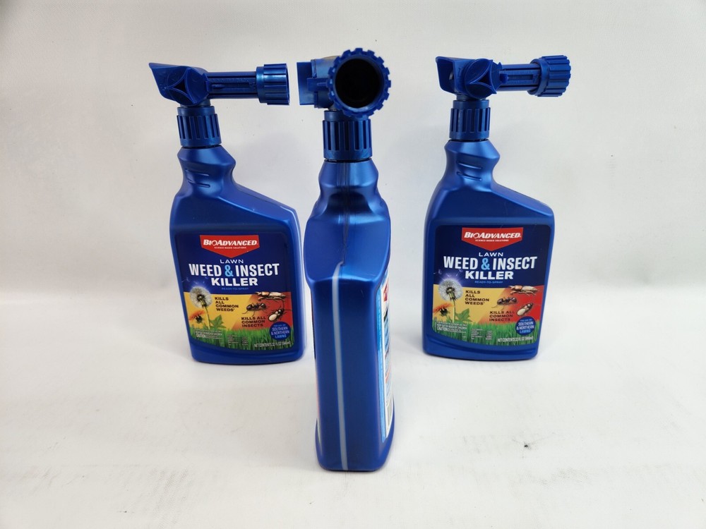 3 Pack BioAdvanced Lawn Weed & Insect Killer Ready To Spray 32oz each