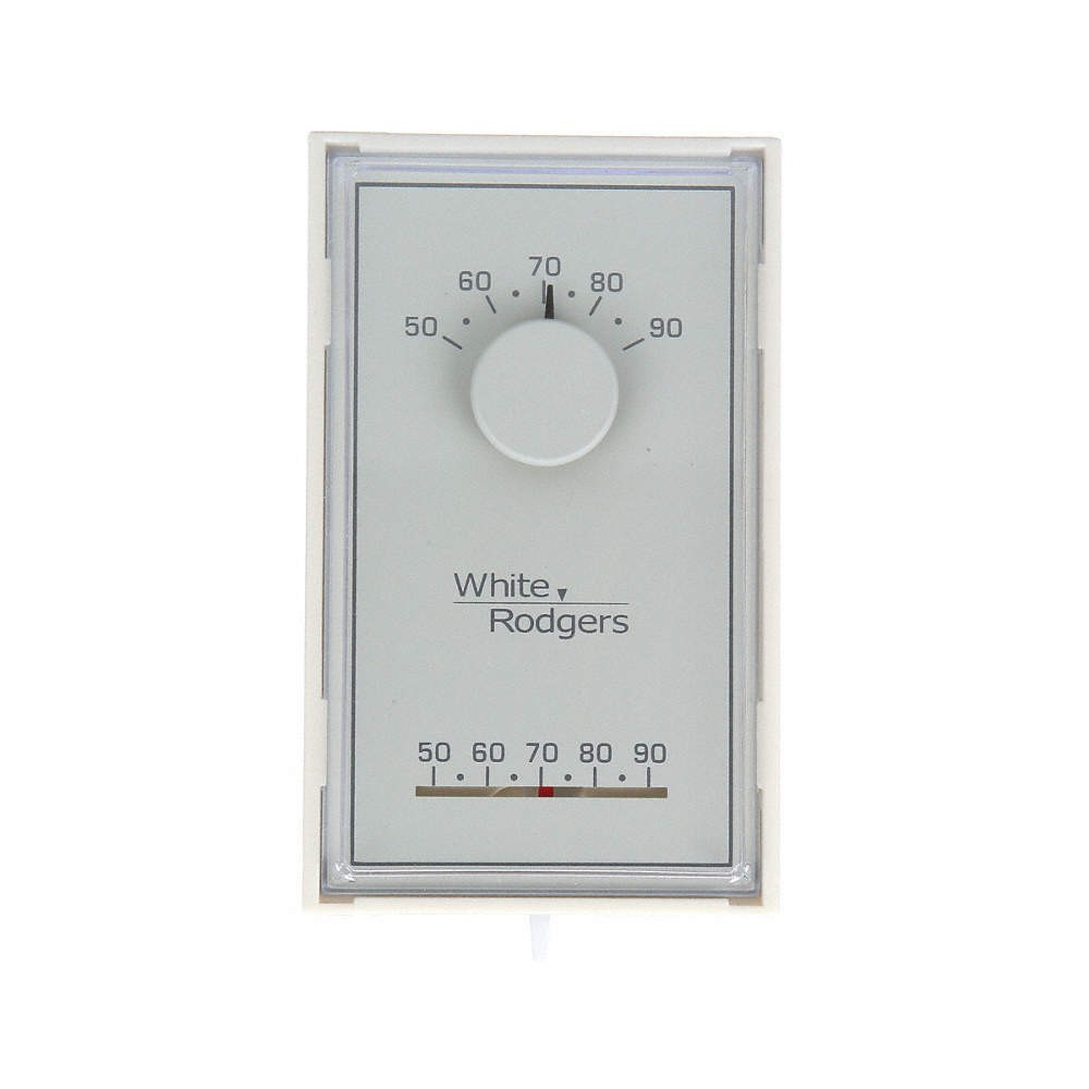 EMERSON 1E30N-910 Low Volt NP Analog Tstat Heat,Rectangle 2KFX9