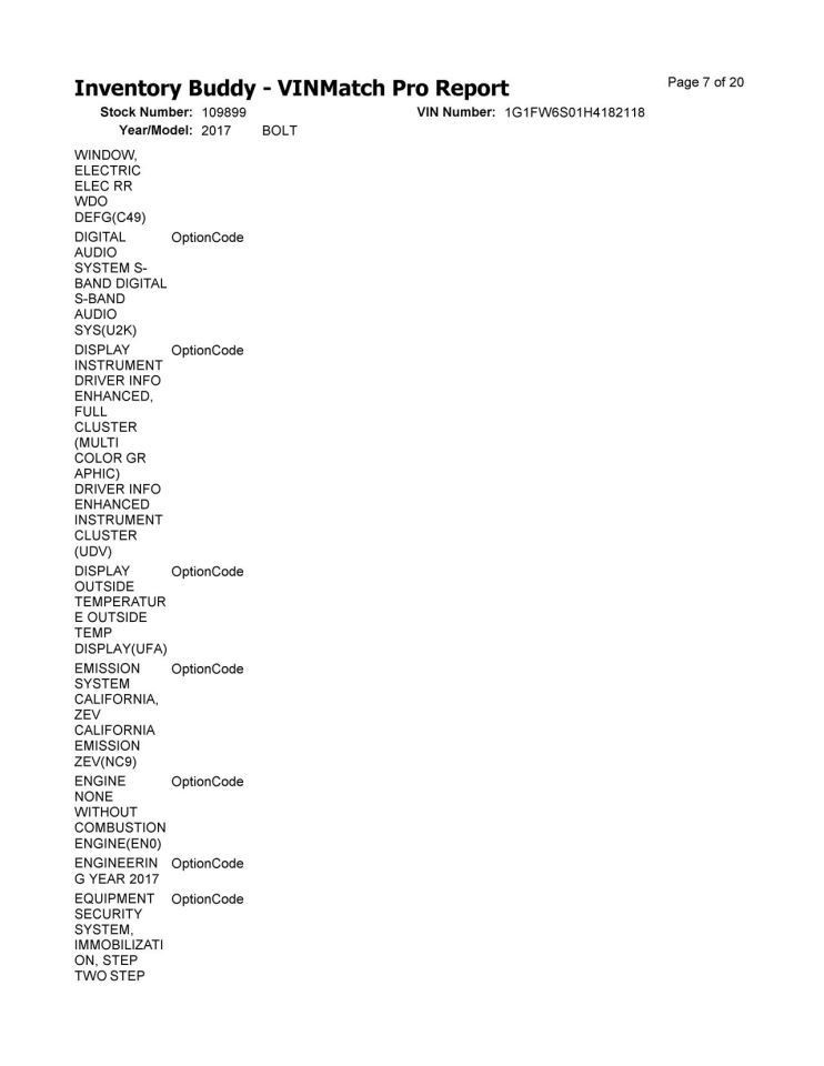 Dash Panel Without Pre-crash System Fits 17-21 BOLT 10295643
