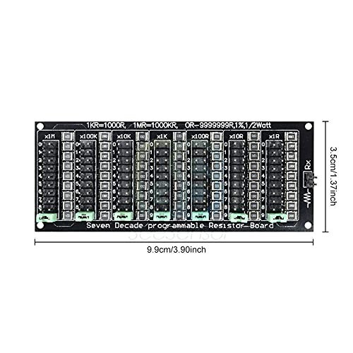 7 Seven Decade 1R - 9999999R Programmable Adjustable SMD Resistor Slide Resistor