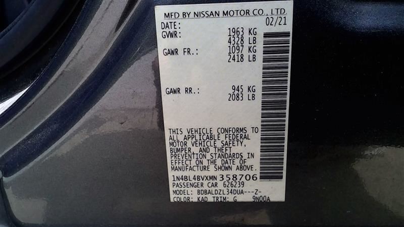 Camera Lane Keep Assist Fits 19-21 ALTIMA 455687