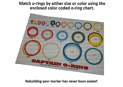 Valken Proton - Color Coded 3x Oring Rebuild Kit