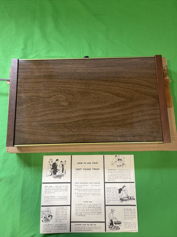 Vintage Exeter Electric Tray Model 1461 NOS