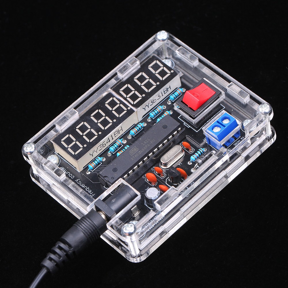 10MHz Frequency Meter DIY Kit Frequency Counter AVR Frequency with Shell O4G8