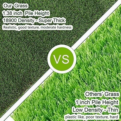 Customized Sizes Artificial Grass Turf 3FTX10FT(30 Square FT) - 3 x 10 Feet