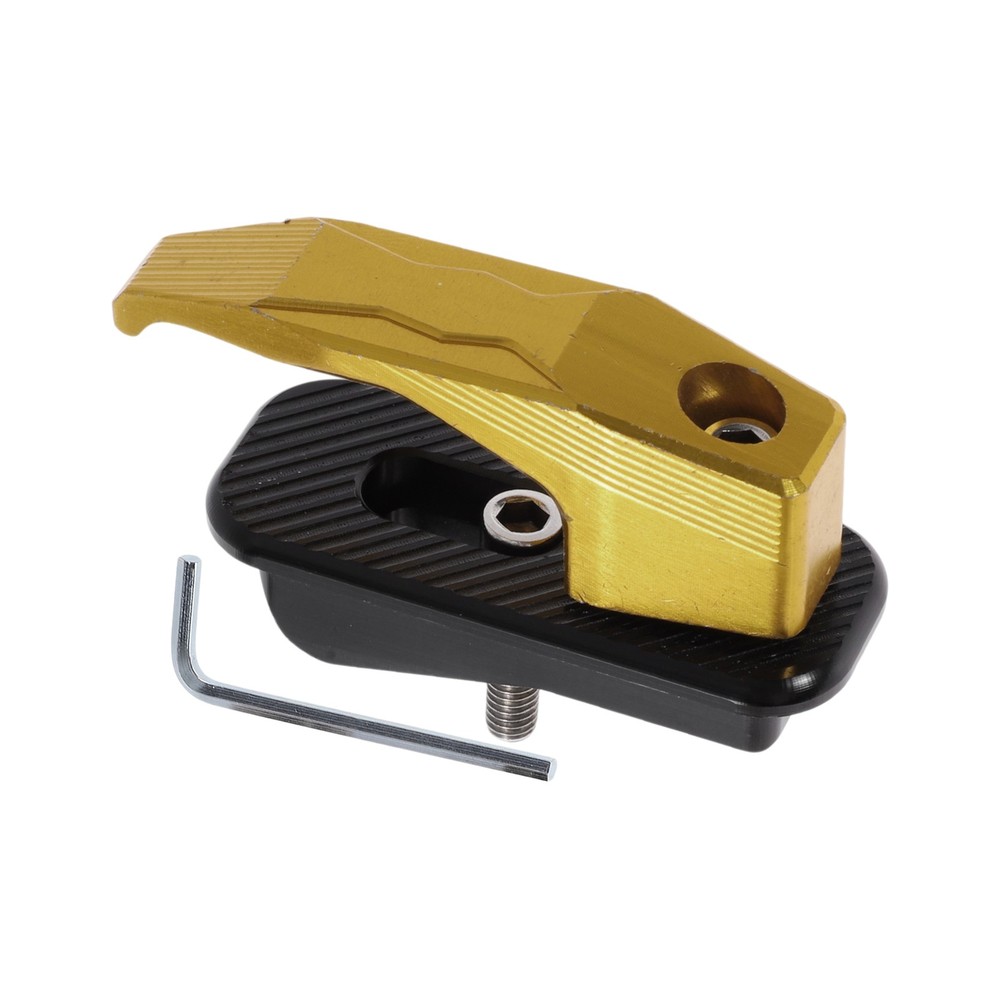 Alluper Alloy Motorcycle Hook for Minio Rectangular 1 Set Yellow