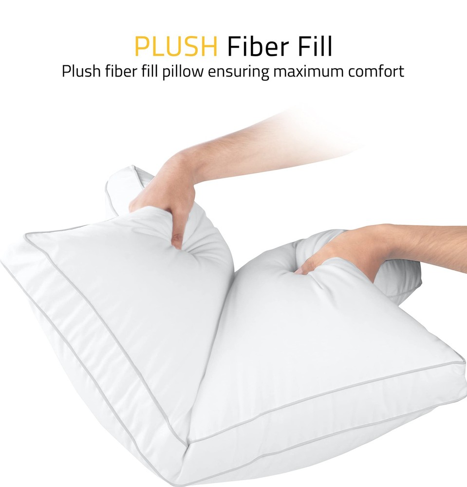 Utopia Bedding Bed Pillows for Sleeping Standard (Pack of 2), White