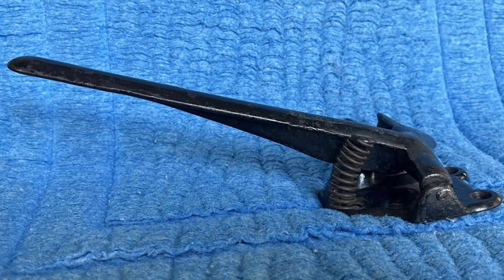 Antique Cast Iron Nutcracker - Spring Loaded Handle 11” Black Unmarked