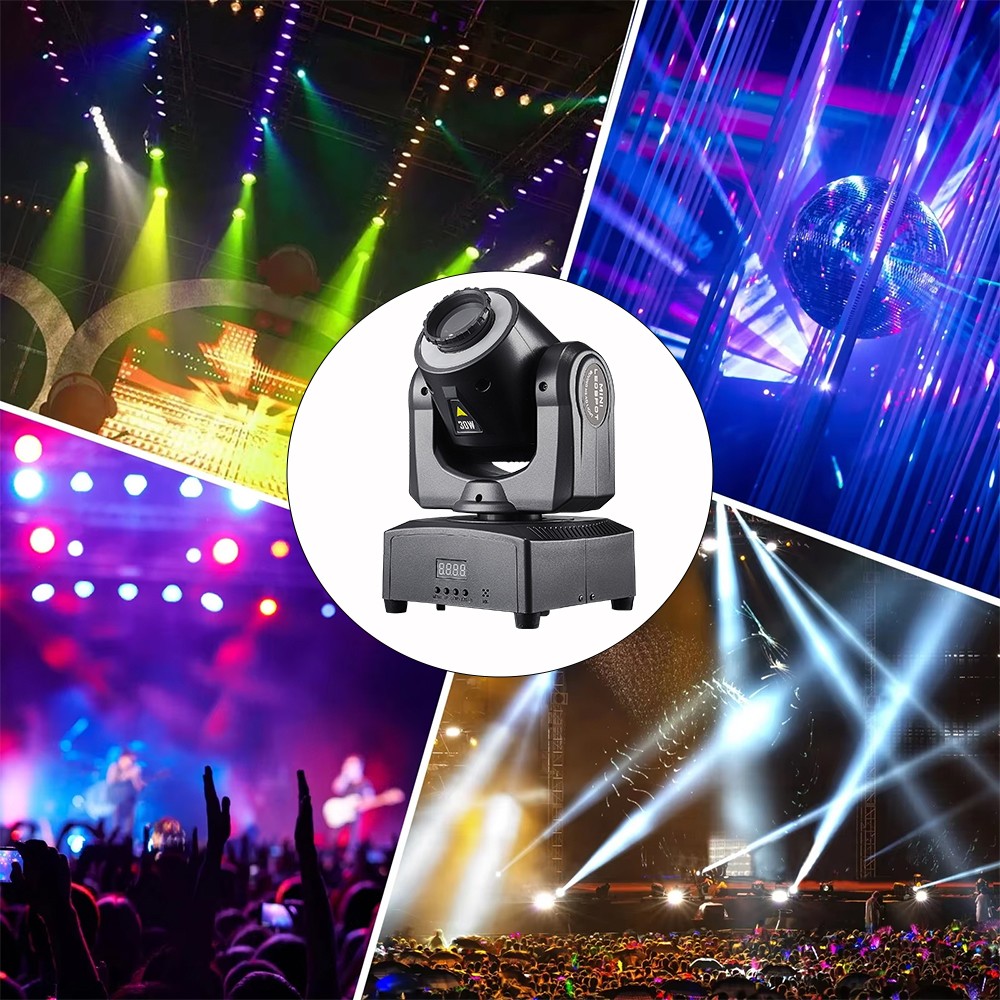 2pcs 30W Moving Head Stage Light Pattern Rotation Suitable For Party Bar Event